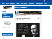 Tablet Screenshot of greshamrotary.com